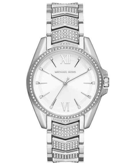 Women's Whitney Stainless Steel Pave Bracelet Watch 38mm